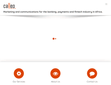 Tablet Screenshot of calleo.co.za
